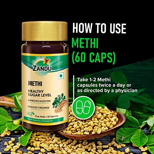 Zandu Methi 60 Veg Capsules 60 – Trigonella foenum