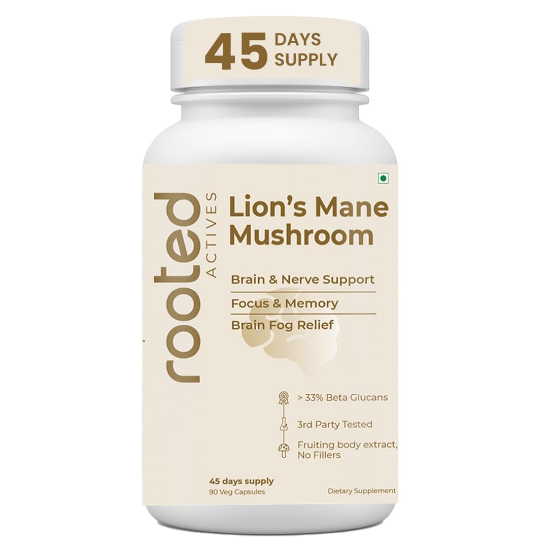 Lion's Mane Mushroom Capsules 60 – Hericium erinaceus
