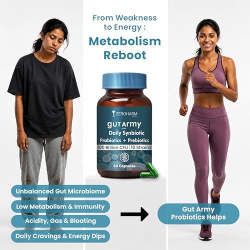 ZeroHarm Prebiotics & Probiotics CFU 100Billion Capsules 60 – Ayurvedic Herb