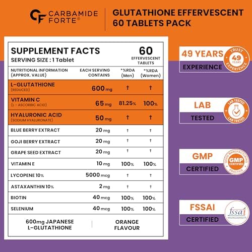 Carbamide Forte L-Glutathione Effervescent Tablets – Amino Acid