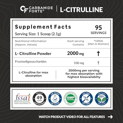 Carbamide Forte L-Citrulline Malate Powder 200g – Amino Acid