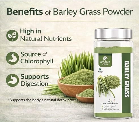 AmazerCare Barley Grass Powder 100g – Hordeum vulgare