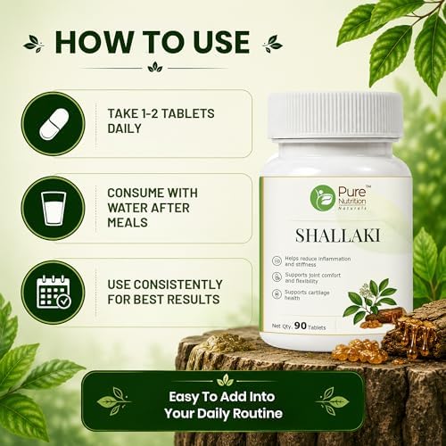 Pure Nutrition Shallaki Tablets 90 – Boswellia serrata