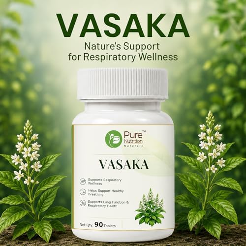 Pure Nutrition Vasaka Tablets 90 – Adhatoda Vasica Ayurvedic Herb