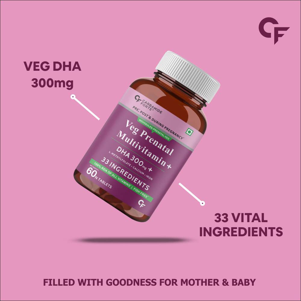 Carbamide Forte Veg Prenatal Multivitamin Tablets – Vitamin Supplement