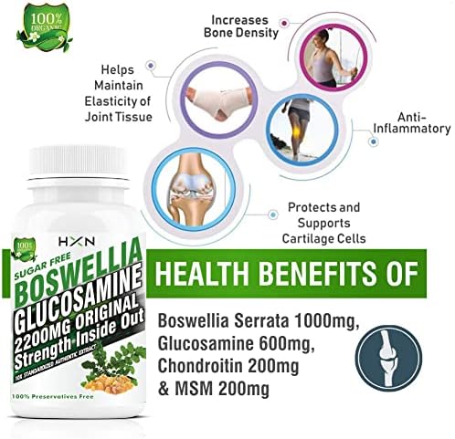 HXN Glucosamine, Boswellia, Chondroitin, MSM & Collagen Tablets – Ayurvedic Herb