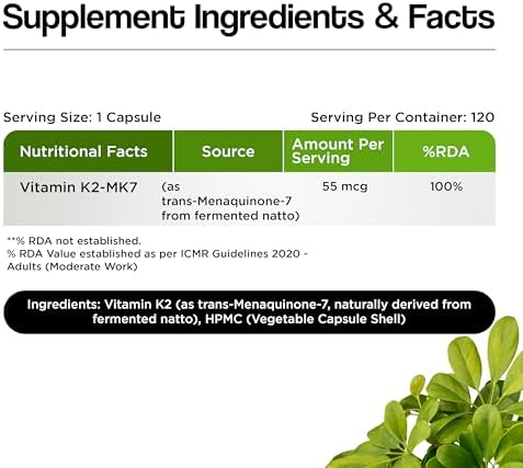 Health Veda Vitamin K2 Capsules 120 – Vitamin Supplement