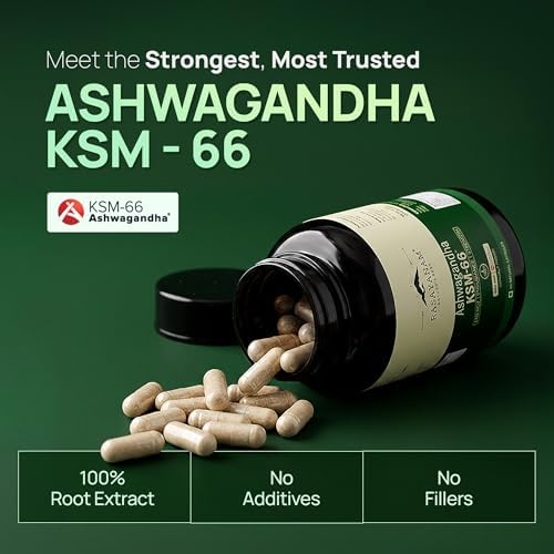 Rasayanam Ashwagandha KSM-66 Root Extract Capsules – Withania somnifera