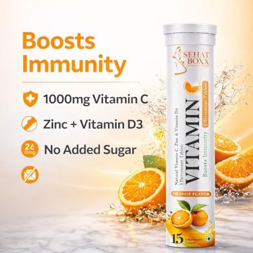 Vitamin C + Zinc + Vitamin D3 Effervescent Tablets 15 – Vitamin Supplement