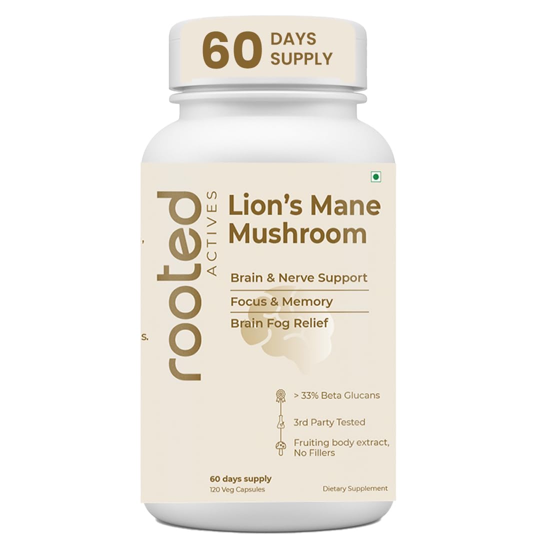Lion's Mane Mushroom Capsules 60 – Hericium erinaceus