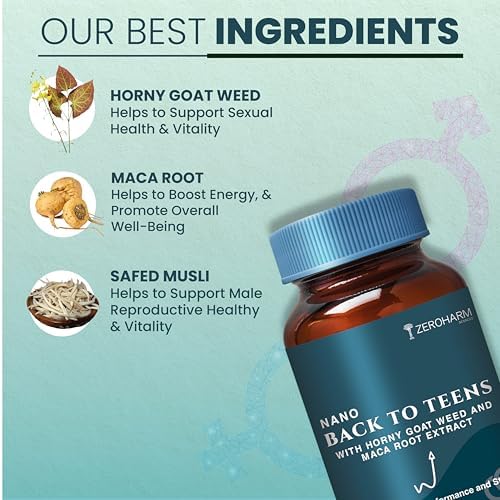 ZeroHarm Maca, Musli & Horny Goat Weed Tablets – Lepidium meyenii