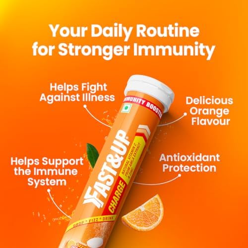 Fast&Up Charge Natural Vitamin C Effervescent Tablets – Vitamin Supplement
