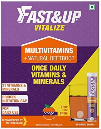 Fast&Up Vitalize Multivitamin 60 Effervescent Tablets – Vitamin Supplement