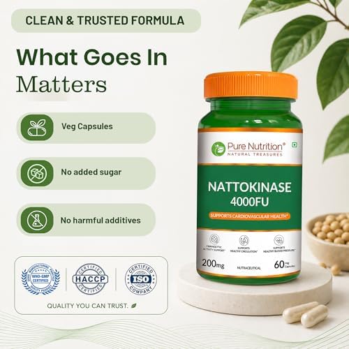 Pure Nutrition Nattokinase 4000 FU Capsules 60 – Ayurvedic Herb