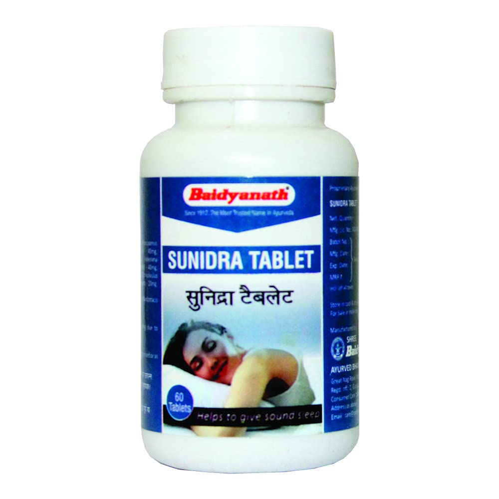 Baidyanath Sunidra with Jatamansi Tablets 60 – Nardostachys jatamansi