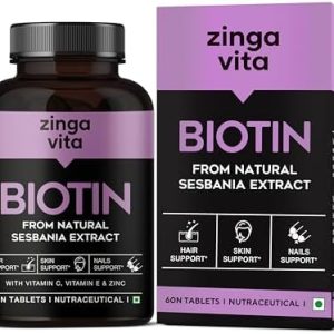 Zingavita Advanced Biotin Tablets with Vitamin C, E & Zinc Tablets – Vitamin Supplement