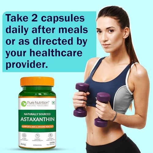 Pure Nutrition Astaxanthin 4mg Capsules 60 – Ayurvedic Herb