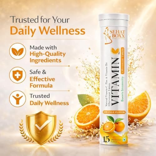 Vitamin C + Zinc + Vitamin D3 Effervescent Tablets 15 – Vitamin Supplement