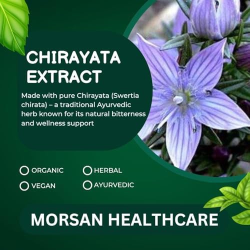 Morsan Chirata 500mg Capsules 60 – Swertia chirata