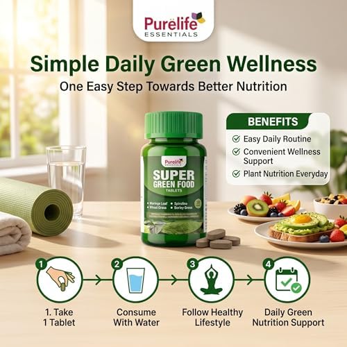 Purelife Super Green Food Tablets 30 – Ayurvedic Herb