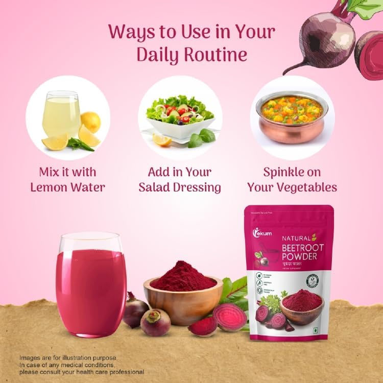 Ekum Organic Beetroot Powder 100g – Beta vulgaris