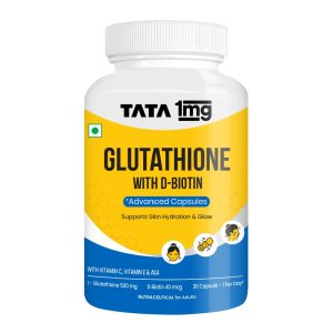 Tata 1mg Glutathione Advanced with Vitamin C, E & Biotin Tablets 30 – Vitamin Supplement