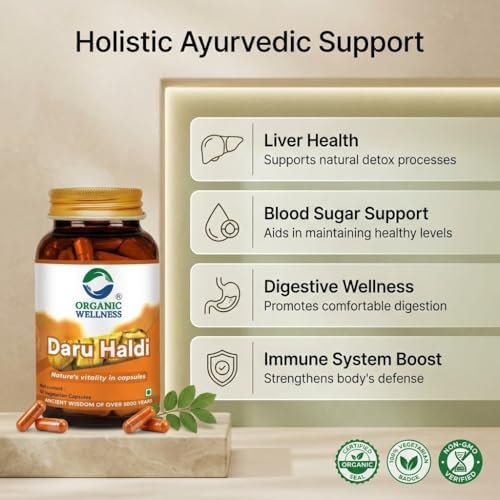 Organic Wellness Daru Haldi 90 Capsules – Berberis Aristata