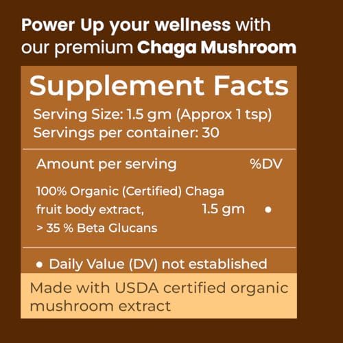 Rooted Actives Siberian Chaga Mushroom Capsules – Inonotus obliquus