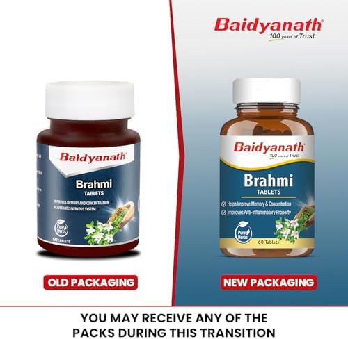 Baidyanath Brahmi Tablets 60 – Bacopa monnieri