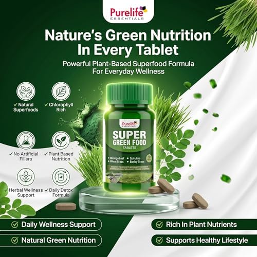 Purelife Super Green Food Tablets 30 – Ayurvedic Herb