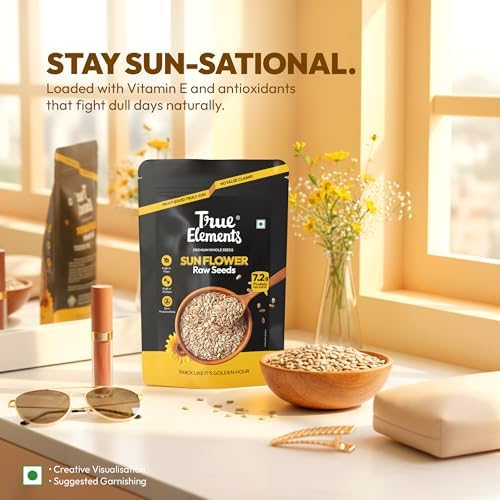 True Elements Raw Sunflower Seeds 1kg – Helianthus annuus