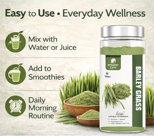 AmazerCare Barley Grass Powder 100g – Hordeum vulgare
