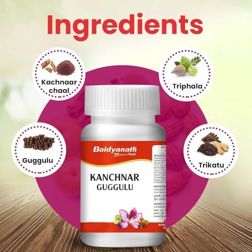 Baidyanath Kanchnar Guggulu Tablets 160 – Bauhinia variegata