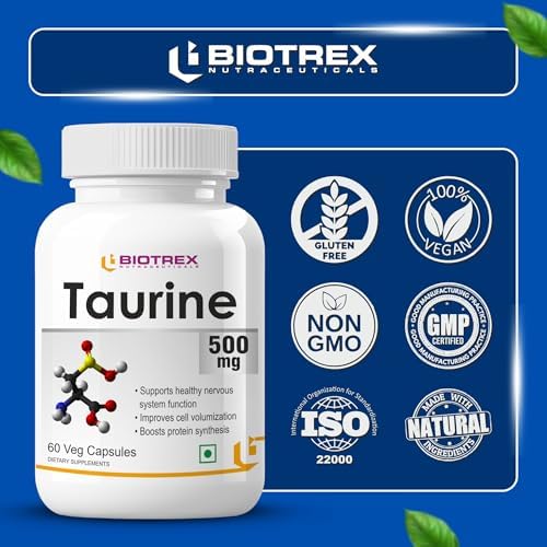 Biotrex Taurine 500mg Capsules 60 – Amino Acid