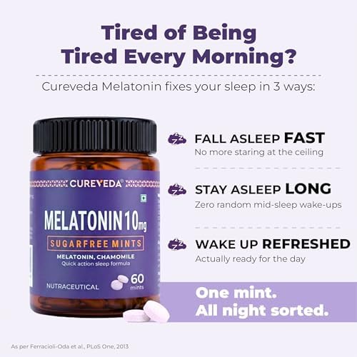 Melatonin Fast-Dissolve 10mg Mints 60 – Ayurvedic Herb