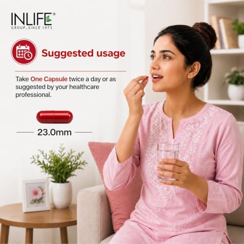 INLIFE Cranberry with D-Mannose & Hibiscus Capsules 60 – Ayurvedic Herb