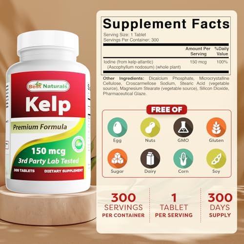 Best Naturals Kelp Tablets – Ayurvedic Herb