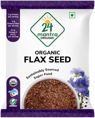 24 Mantra Organic Flax Seeds Capsules 200g – Linum usitatissimum