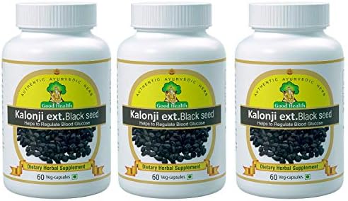 Sushrut Kalonji (Black Seed) Capsules 500mg 60 – Nigella sativa