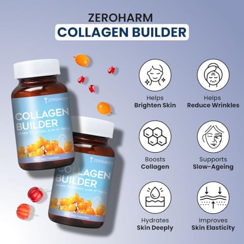 ZeroHarm Collagen Builder with Sea Buckthorn & Bamboo Tablets – Ayurvedic Herb