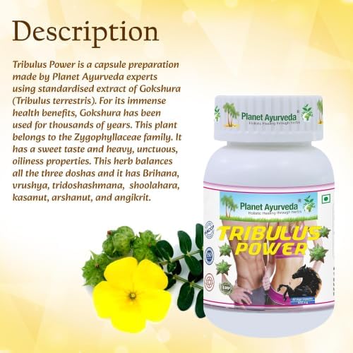 Planet Ayurveda Tribulus Capsules 60 – Tribulus terrestris