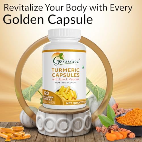 Grenera Neem & Turmeric Capsules Combo Capsules – Azadirachta indica