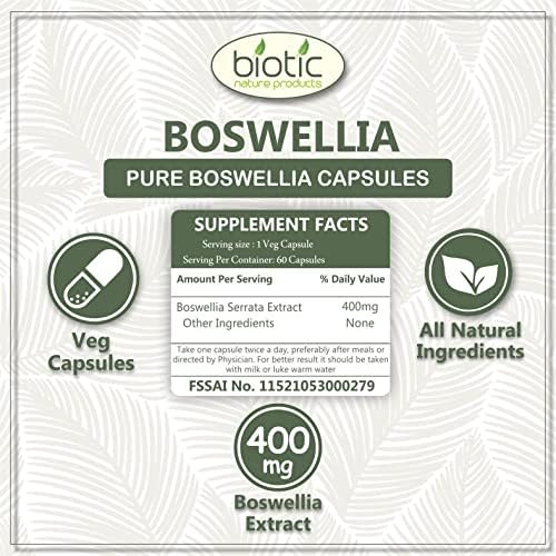 Biotic Boswellia Serrata Extract Capsules 60 – Boswellia serrata
