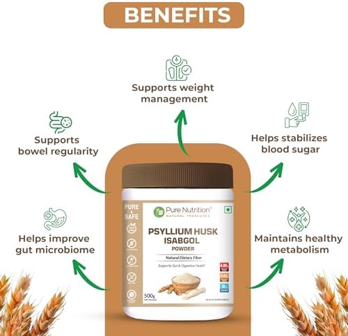 Pure Nutrition Psyllium Husk Powder 500g – Plantago ovata