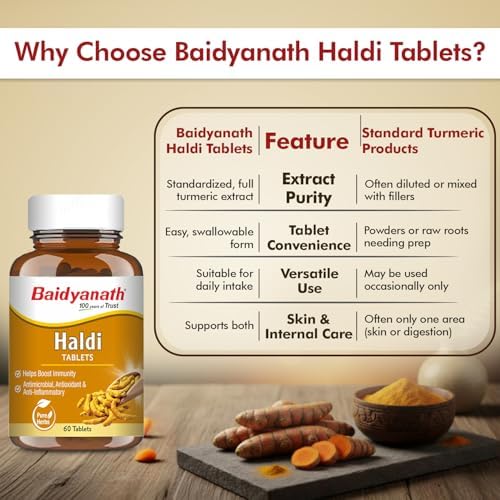 Baidyanath Haldi Tablets 60 – Curcuma longa