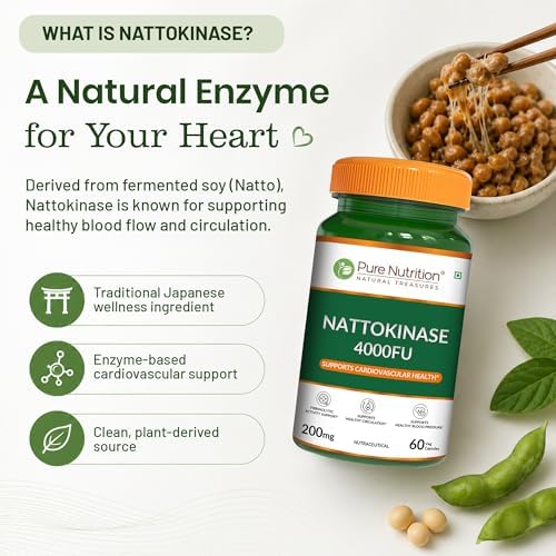 Pure Nutrition Nattokinase 4000 FU Capsules 60 – Ayurvedic Herb