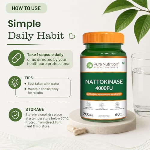 Pure Nutrition Nattokinase 4000 FU Capsules 60 – Ayurvedic Herb