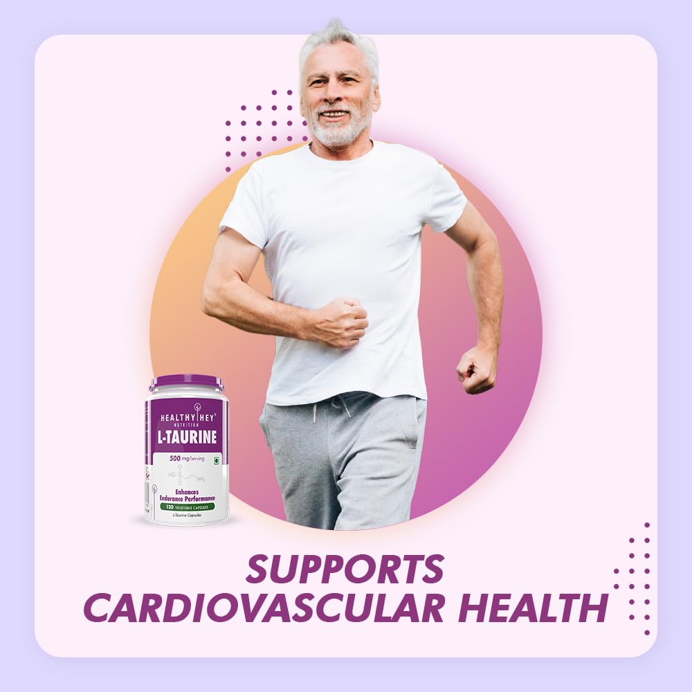 HealthyHey L-Taurine Capsules 120 – Amino Acid