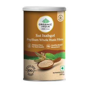 Organic India Sat Isabgol Psyllium Husk Capsules 100g – Plantago ovata