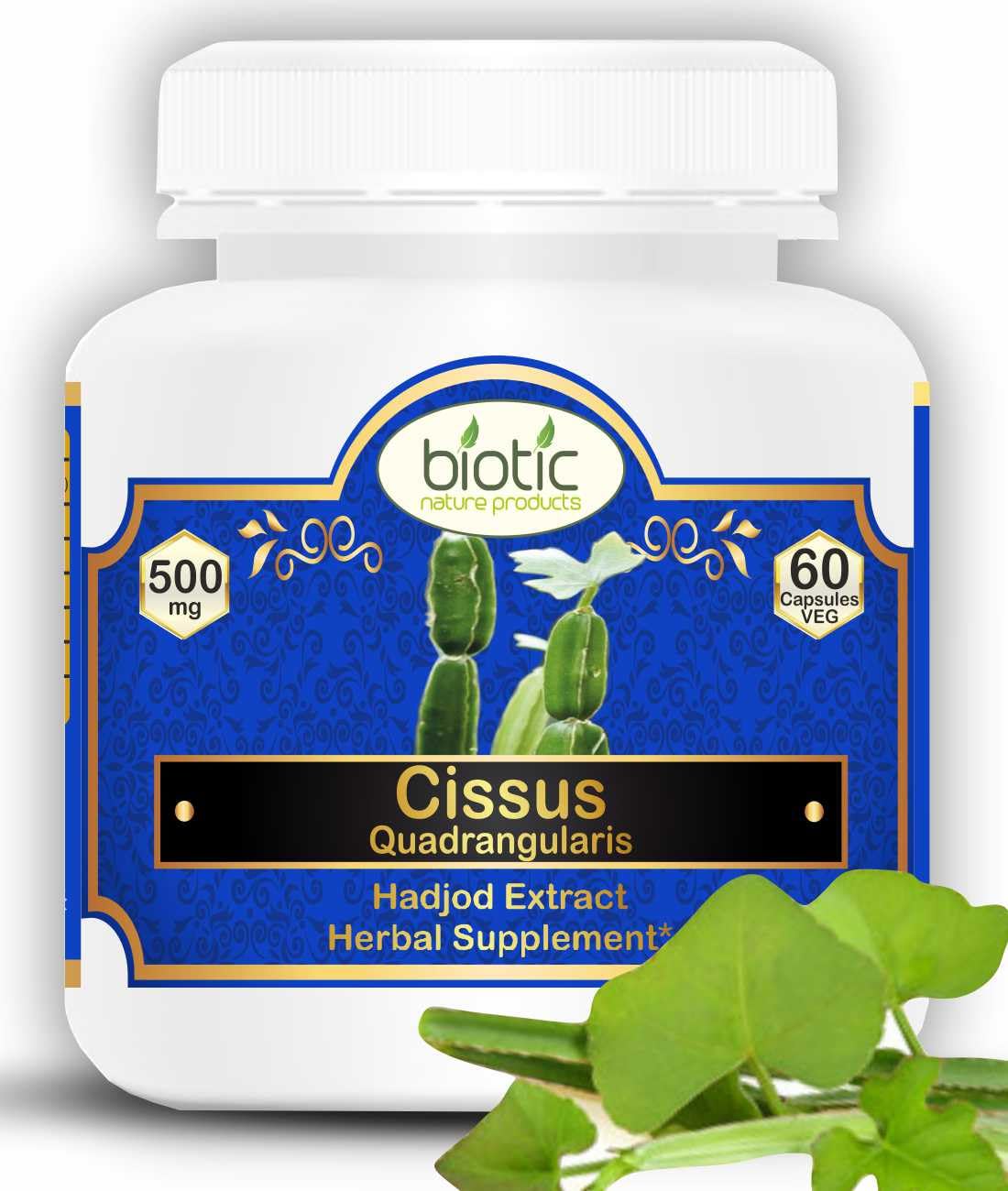 Hadjod 60 Veg 500mg Capsules 60 – Cissus quadrangularis